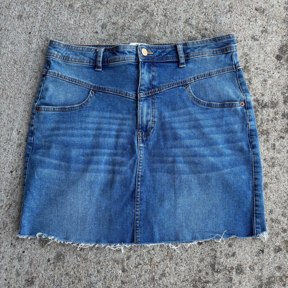 Jordache Vintage Blue Denim Mini Skirt